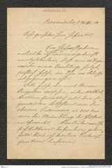 Nachlass Franz Steindachner, Brief von C. Heller an Franz Steindachner (30.04.1910), Inv.Nr. 212.07, Seite 1